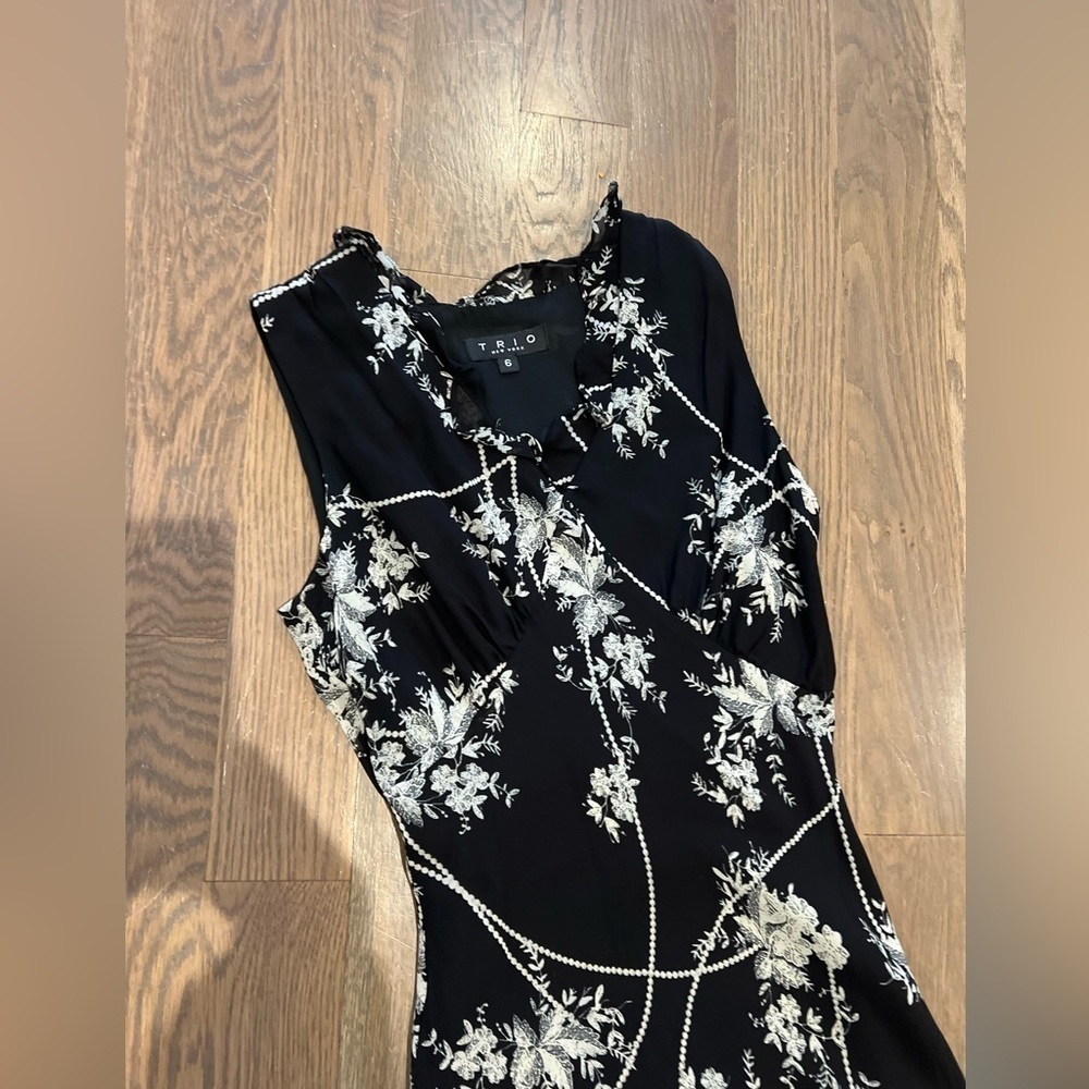 TRÍO  black and white dress size 6 - Picture 3 of 6